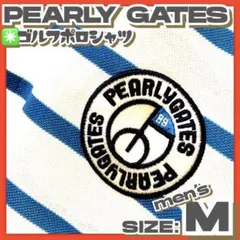 美品✳️PEARLY GATES『ゴルフ ポロシャツ ボーダー 半袖』サイズ4