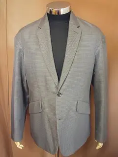 WYM LIDNMカジュアルセットアップスーツ(Ｌ)グレーベージュxチェック柄