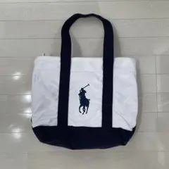 Ralph Lauren トートバッグ ホワイト/ネイビー