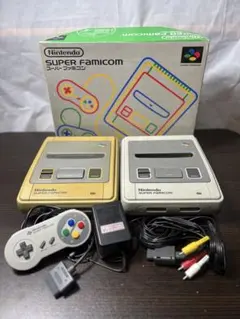 【ジャンク品】箱付きNintendo スーパーファミコン 本体 2台セット