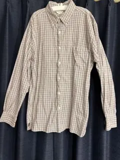 古着　柄シャツ　used 総柄シャツ　柄シャツ　チェックシャツ　オーバーサイズ