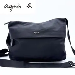美品 アニエスベー Cecile ショルダーバッグ ナイロン メタルロゴ 軽量のサムネイル