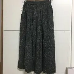 サマンサモスモスブルー SM2 花柄のロングスカート