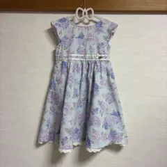 anyFAM 紫陽花柄ノースリーブワンピース 130