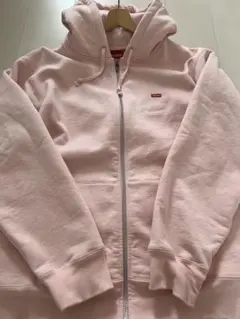 5*0様 Supreme スモールボックスロゴ　ピンク ジップアップパーカー X