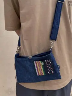 デニムリメイク ショルダーバッグ スマホショルダー