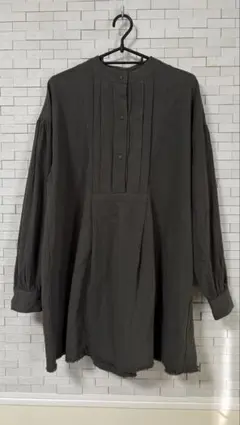 【KBF】フロントタックカットオフミニドレス