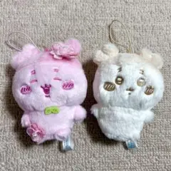 ちいかわ 古本屋 カニちゃん ぬいぱれっと さくらいろ ミルクいろ セット