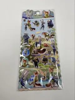 立体シール　ディズニー　ズートピア　ぷくぷくシール