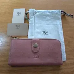 IL BISONTE イルビゾンテ長財布 ぺぺローザ　ピンクベージュ