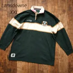 ユーロ古着 アイルランド ラグビーシャツ XXL 刺繍ロゴ ビッグシルエット