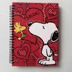 SNOOPY スヌーピー　ユニバーサルスタジオジャパン　ノート　赤　リングノート