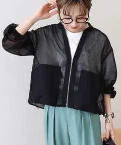 アメリカンホリック メッシュ異素材切り替えブルゾン