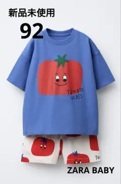 【新品未使用】ZARA BABY　トマト柄 セットアップ kids　半袖