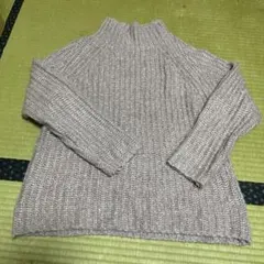 アクリル タートルネック セーター F グレー