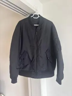 ブラック MA-1風フライトジャケット