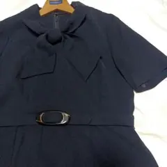 東京ソワール ブラックフォーマル ワンピース 半袖 13号