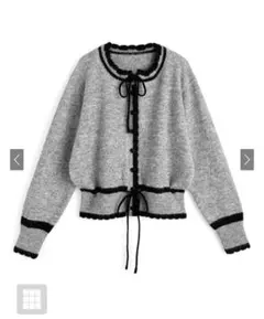 リボンニットカーディガン　GRL