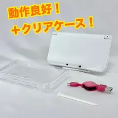 動作良好　newニンテンドー3ds ll パールホワイト　すぐに遊べるセット