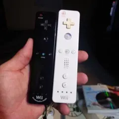 Wiiリモコン 黒白セット モーションプラス付き