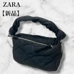 ZARA ザラ キルティング トートバッグ ショルダーバッグ ブラック 人気