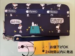 【新品】LeSportsacレスポートサック スヌーピー長財布　レディースポーチ 新品】LeSportsacレスポートサック スヌーピー 長財布 コインポーチ