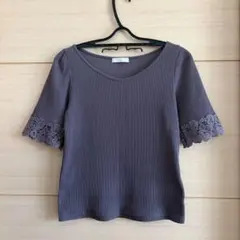 【proportion】袖レース リブカットソーのサムネイル