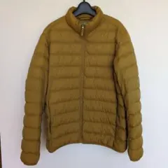 美品　マスタード　ウルトラライトダウン　メンズ　L