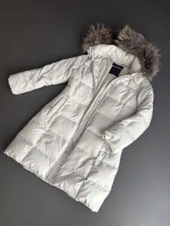 ナノユニバース■西川ダウン ジャケット コート ファー 38