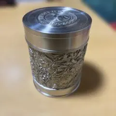 花柄彫刻 ステンレス茶道具