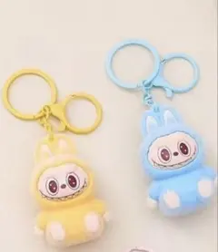 LABUBU ラブブかわいいキーホルダー キーリング2個セット