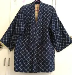 珍品　アンティーク　味わいある　ハンドメイド風　刺し子風　お洒落　羽織り