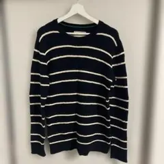 NANO UNIVERSE ストライプニットセーター Lサイズ