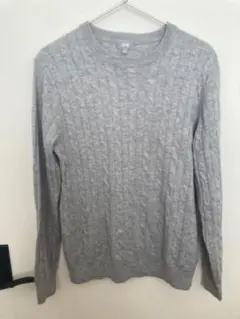 UNIQLO ケーブルニットセーター M グレー