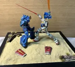 HG ガンプラ グフVSガンダム　ジオラマ