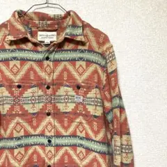 S☺︎古着 デニムアンドサプライ ラルフローレン ネイティブ柄 ネルシャツ RRL