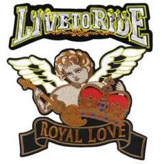 2点セット　ワッペン　アイロン接着　特大サイズ　豪華刺繍　英文字　天使