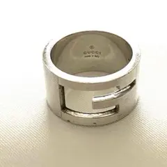 25262✨グッチ ブランデッドG カットアウト シルバー925 リング 指輪