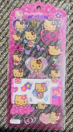 日焼けハローキティ ドロップ　ジェルシール