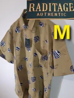 【RADITAGE】総柄シャツ/菅田将暉/90s デッドストック ポリシャツ