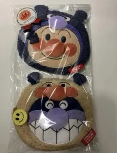 アンパンマンミュージアム限定 きぐるみフェイスポーチ アンパンマン　バイキンマン