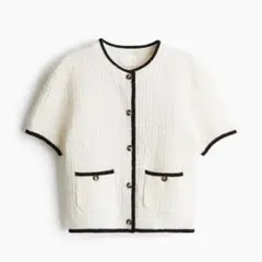 値下げ【美品】H&M テクスチャードニットカーディガン