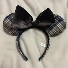 ディズニー　カチューシャ チェック柄