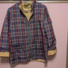 リバーシブルチェック柄ジャケット