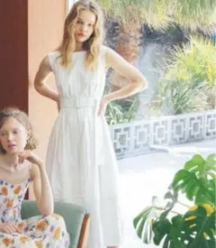 REDYAZEL バルーンロングワンピース ホワイト Mサイズ