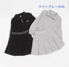 新品メゾピアノジュニア ハーフジップ＆プリーツスカパンセットアップ 160㎝