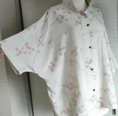 着物リメイク　白大島紬　ショールカラージャケット　L〜XXL 着物リメイク 白大島紬 ショールカラージャケット L〜XXL - メルカリ
