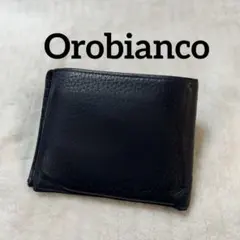 Orobianco オロビアンコ　本革二つ折り財布　 シボ革 レザーウォレットのサムネイル