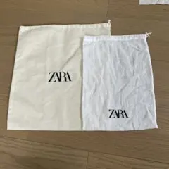 ZARA 巾着袋 ショッパー　2枚セットのサムネイル