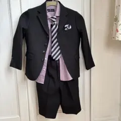 黒のフォーマルスーツセット（120cm)